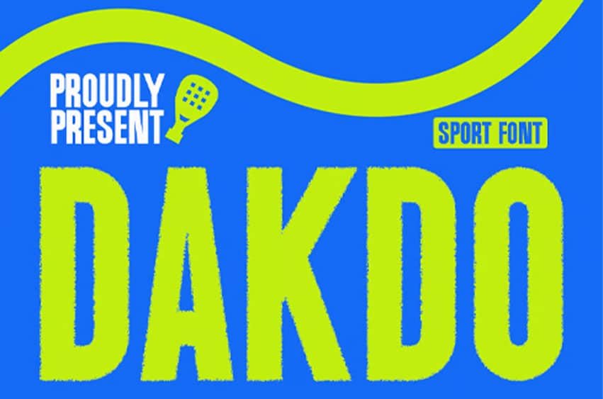 Dakdo Sports Font