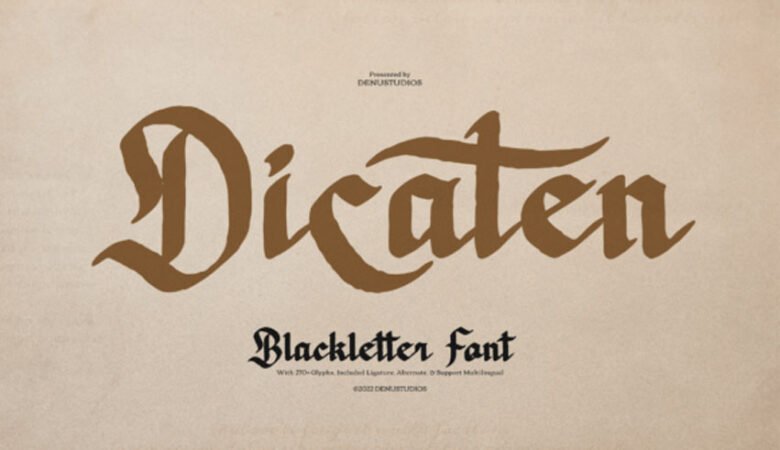 Dicaten Font