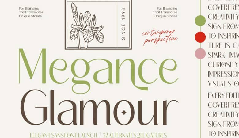 Megance Glamour Font