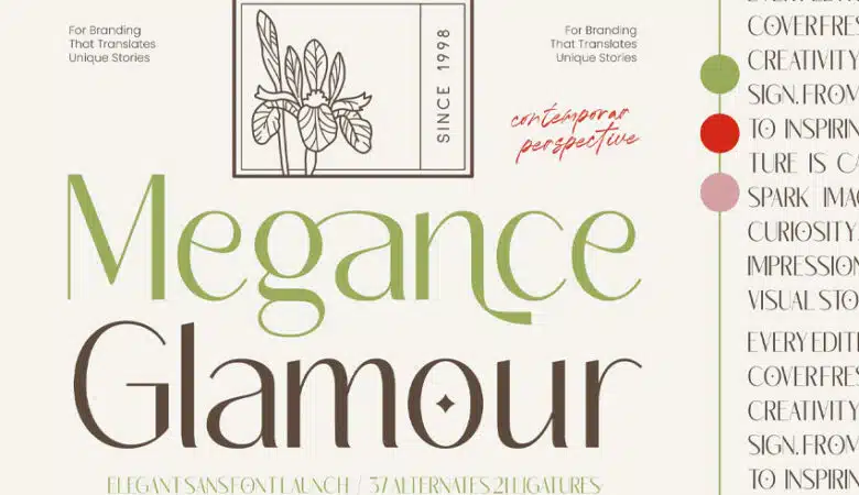 Megance Glamour Font