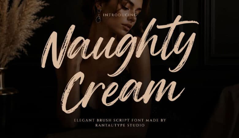 Naughty Cream Font