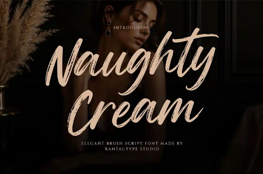 Naughty Cream Font