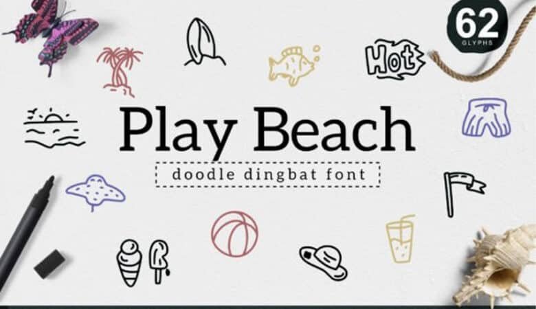 Play Beach Dingbat Font