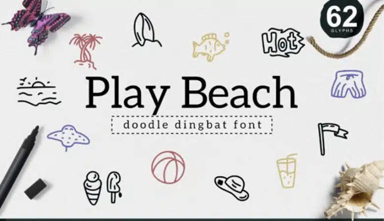 Play Beach Dingbat Font