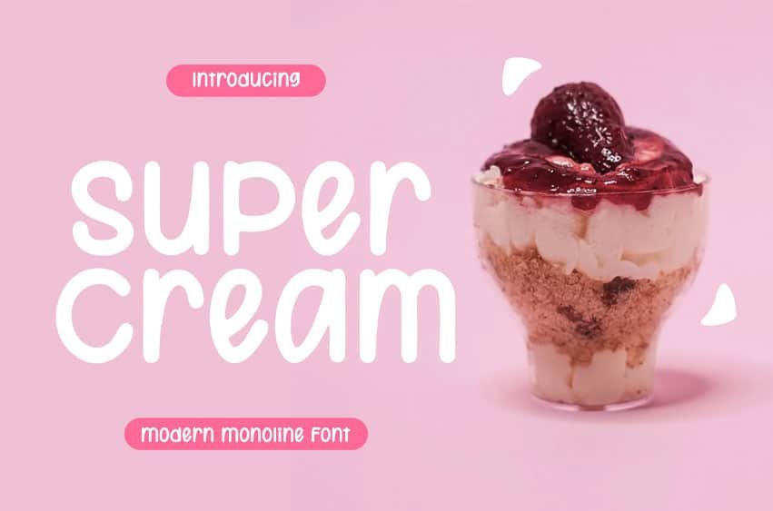 Super Cream Font