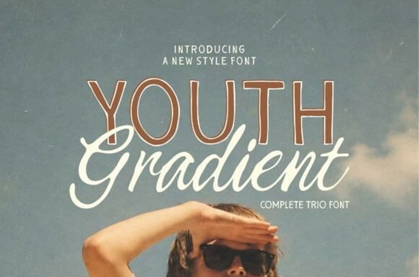 Youth Gradient Font