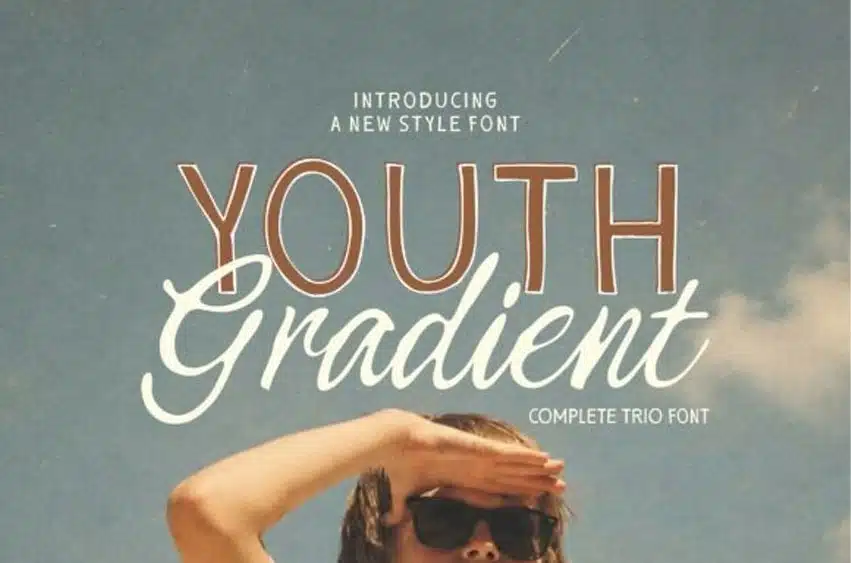 Youth Gradient Font