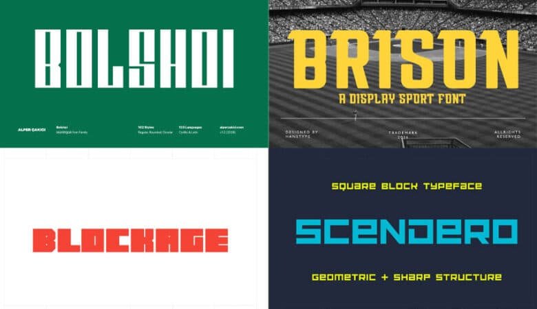 4 Bold Display Fonts for Sports, Streetwear, and Anything That Needs to Yell