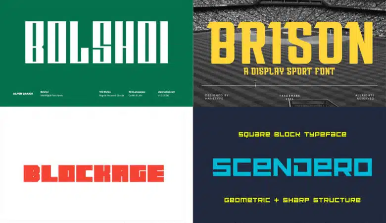 4 Bold Display Fonts for Sports, Streetwear, and Anything That Needs to Yell