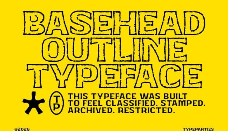 Basehead Outline Font