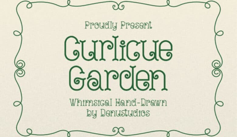Curlicue Garden Font