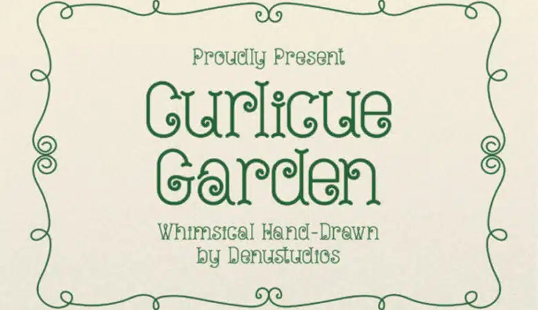 Curlicue Garden Font