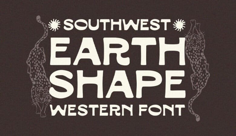 Earth Shape Font