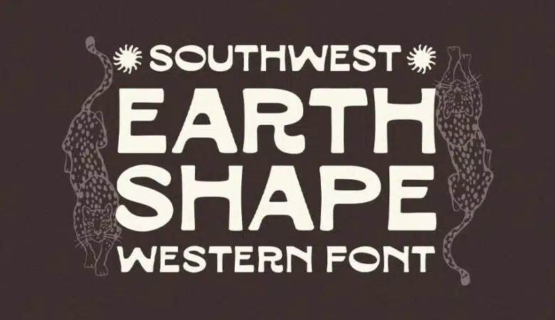 Earth Shape Font