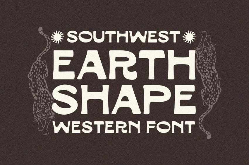 Earth Shape Font