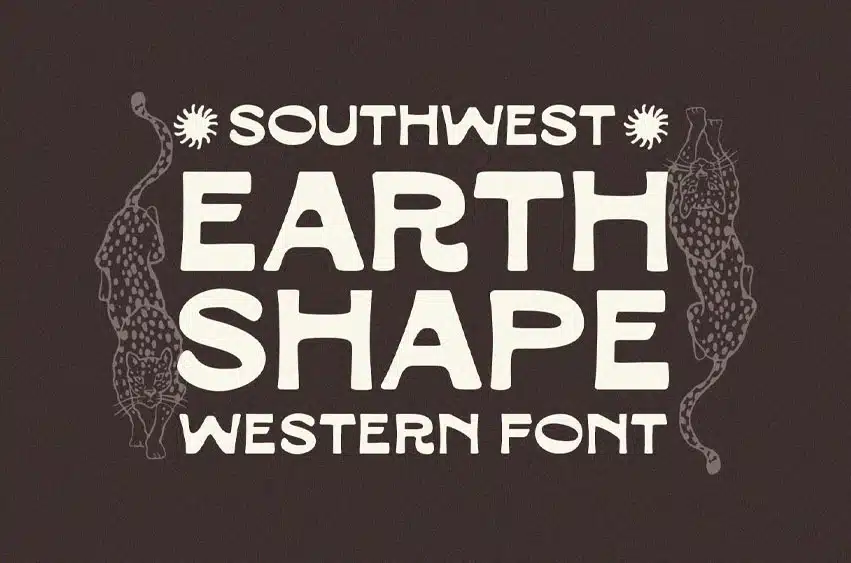 Earth Shape Font