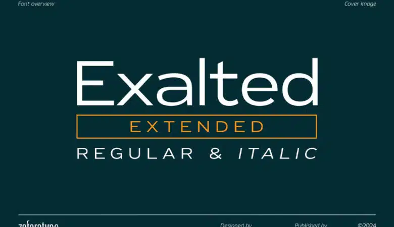 Exalted Extended Font