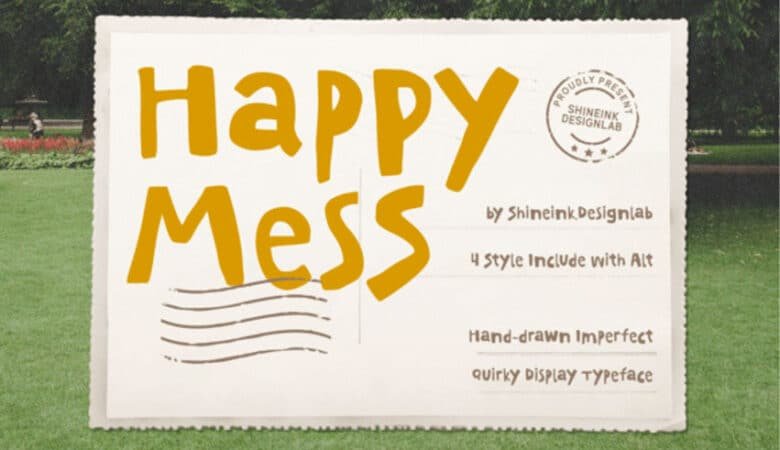 Happy Mess Font