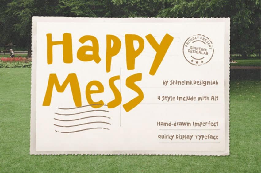 Happy Mess Font