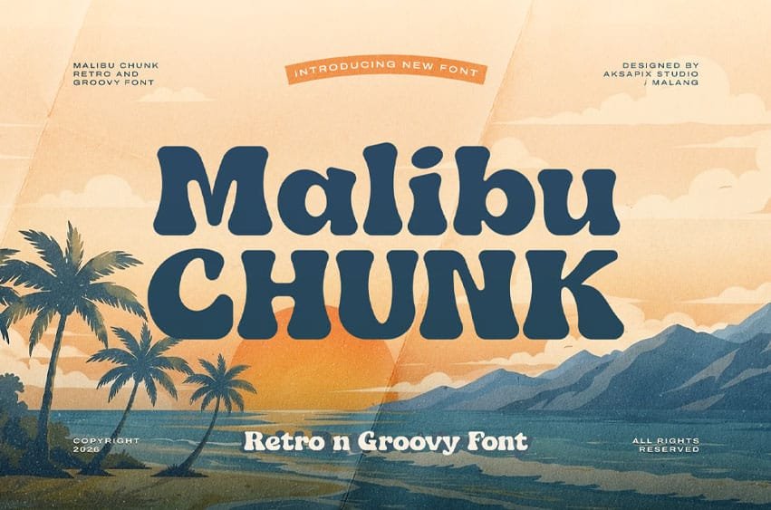 Malibu Chunk Font