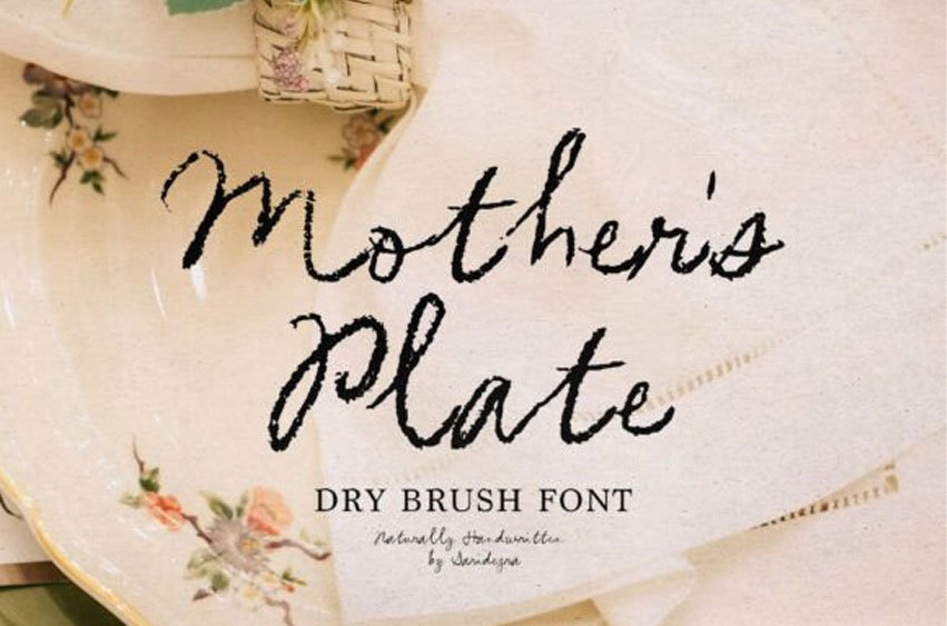 Mother's Plate Font
