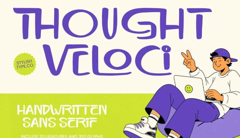 Thought Veloci Font