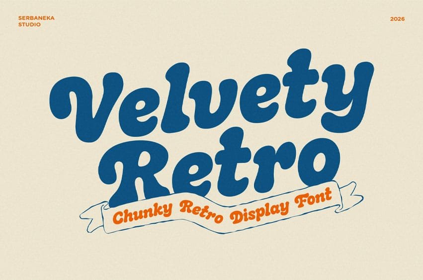 Velvety Retro Font