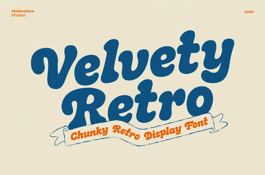 Velvety Retro Font