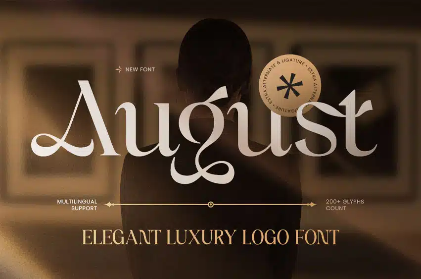August Elegant Font