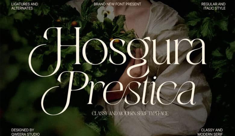 Hosgura Prestica Font