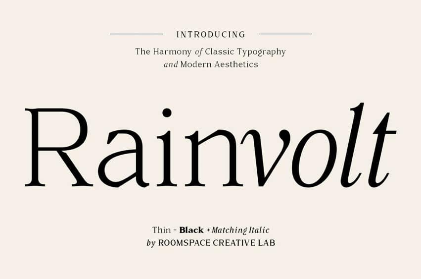 Rainvolt Font