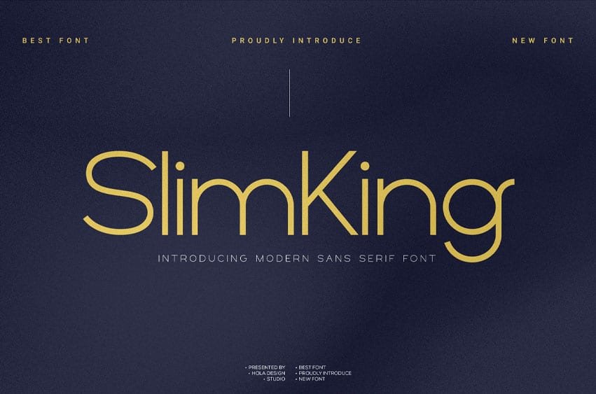 Slimking Font
