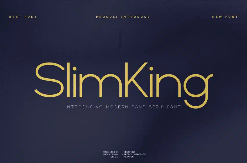 Slimking Font